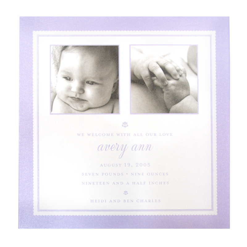 birth announcement